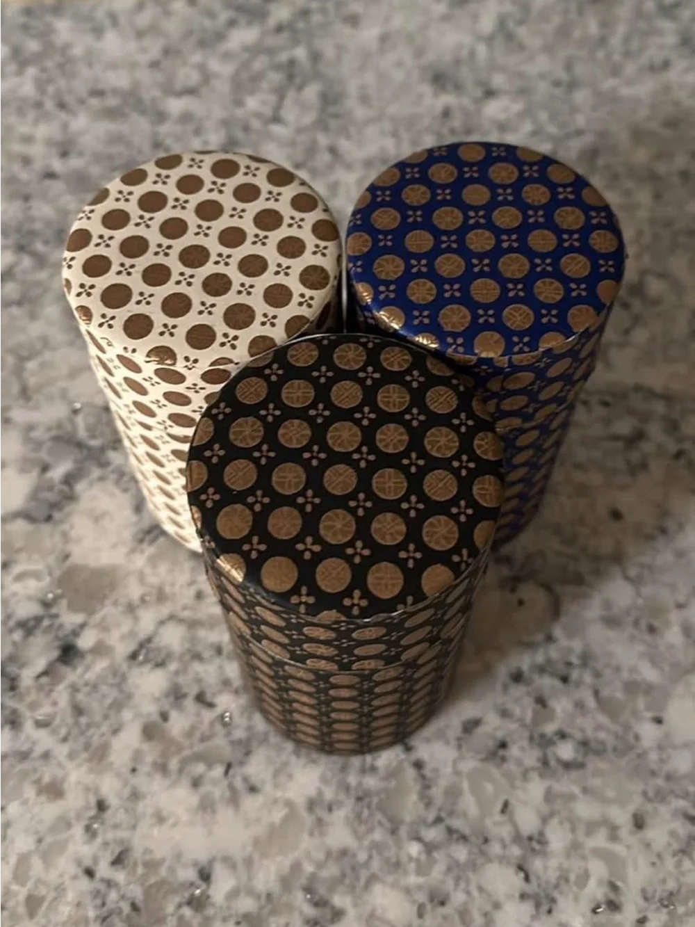 Teavana Patterned Tea Canister Set